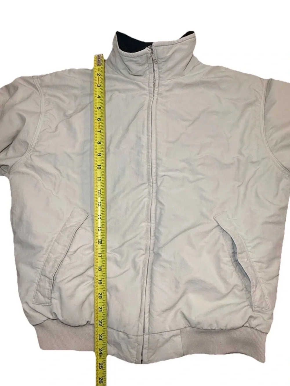 J. Crew Cream Men's Bomber Jacket